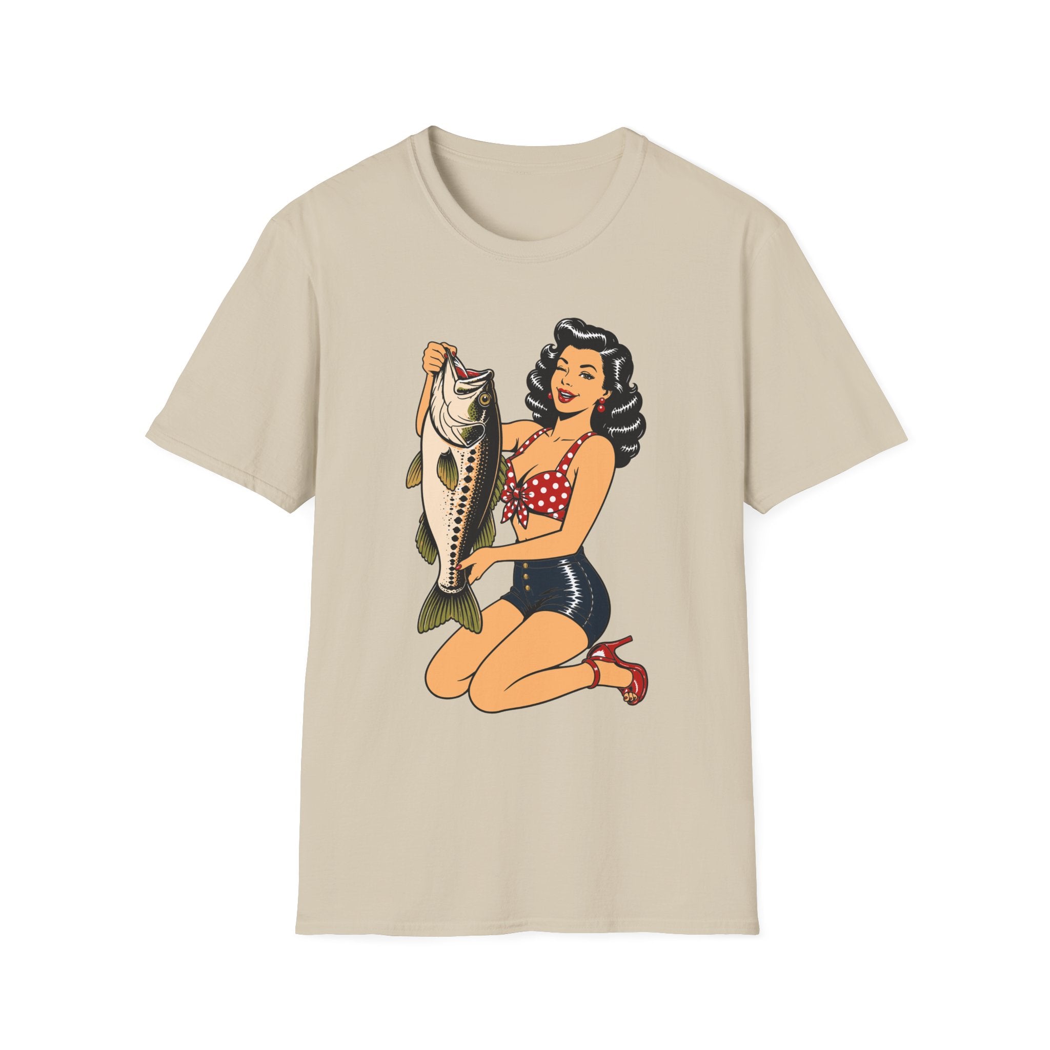 Cute Girl Holding Bass T-Shirt
