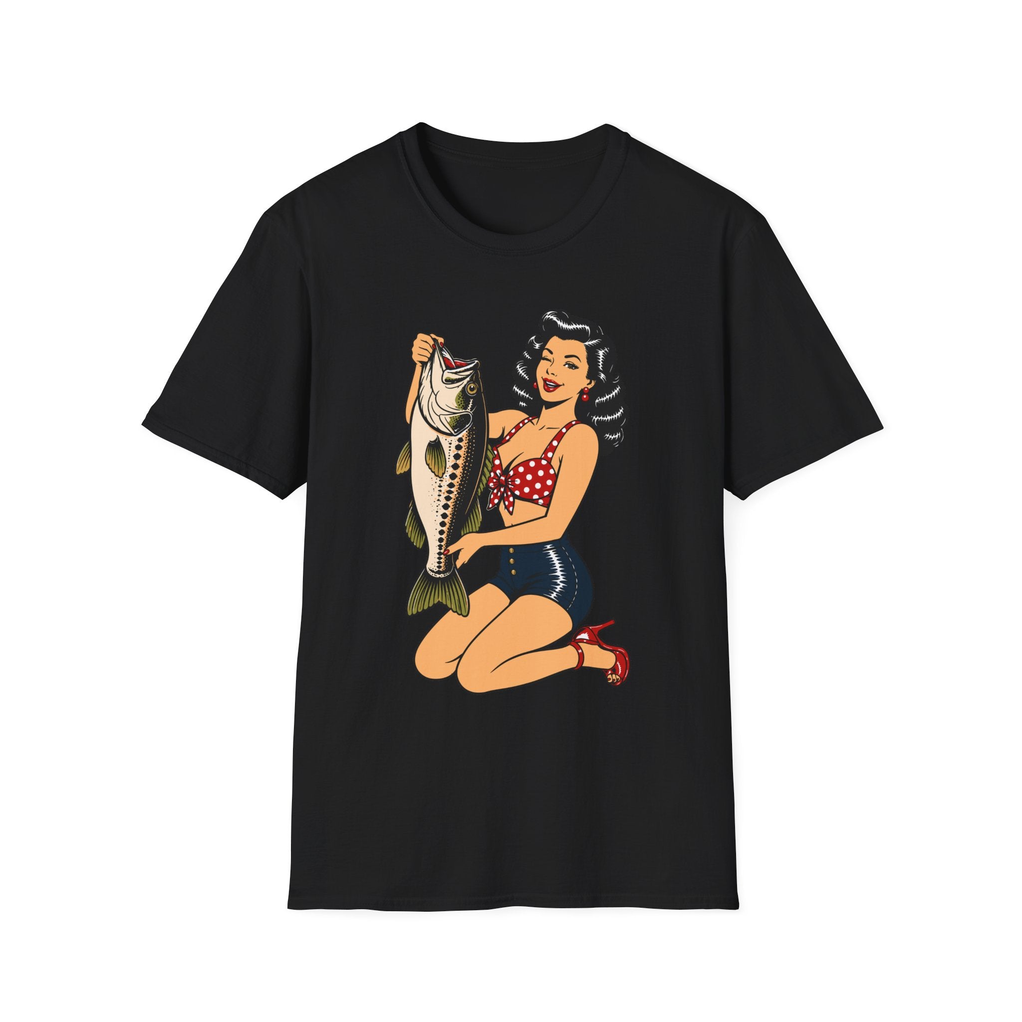 Cute Girl Holding Bass T-Shirt