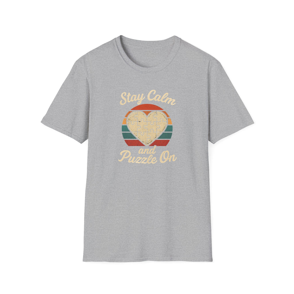 Stay Calm Puzzle On T-Shirt