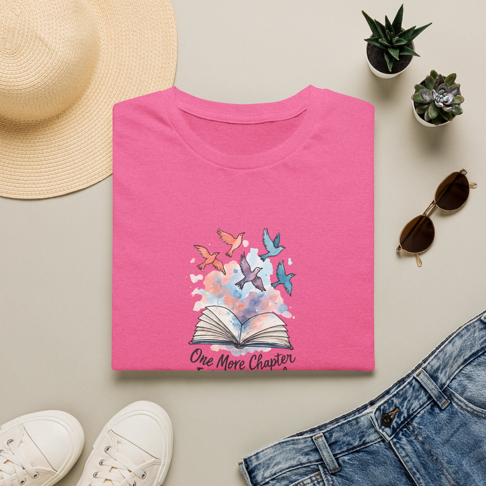 Open Book and Birds T-Shirt