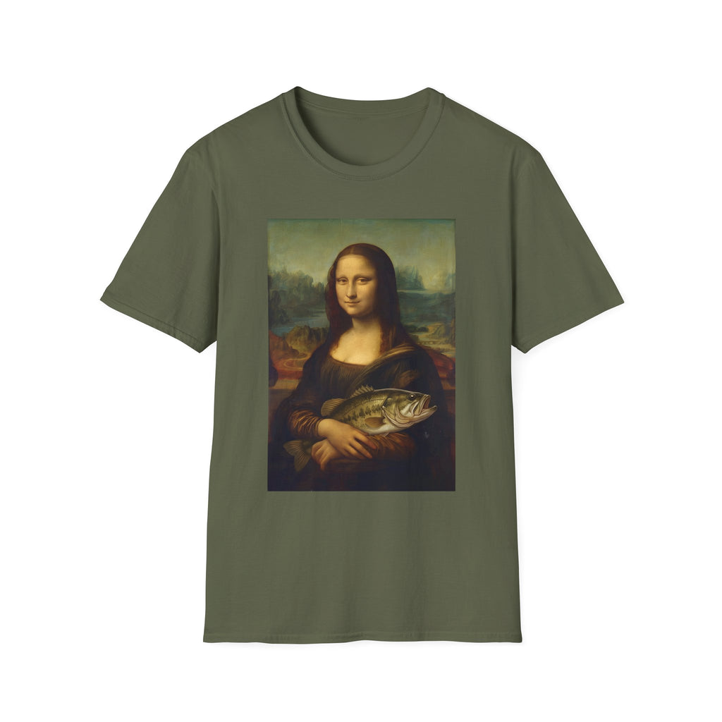 Mona Lisa Holding Bass T-Shirt