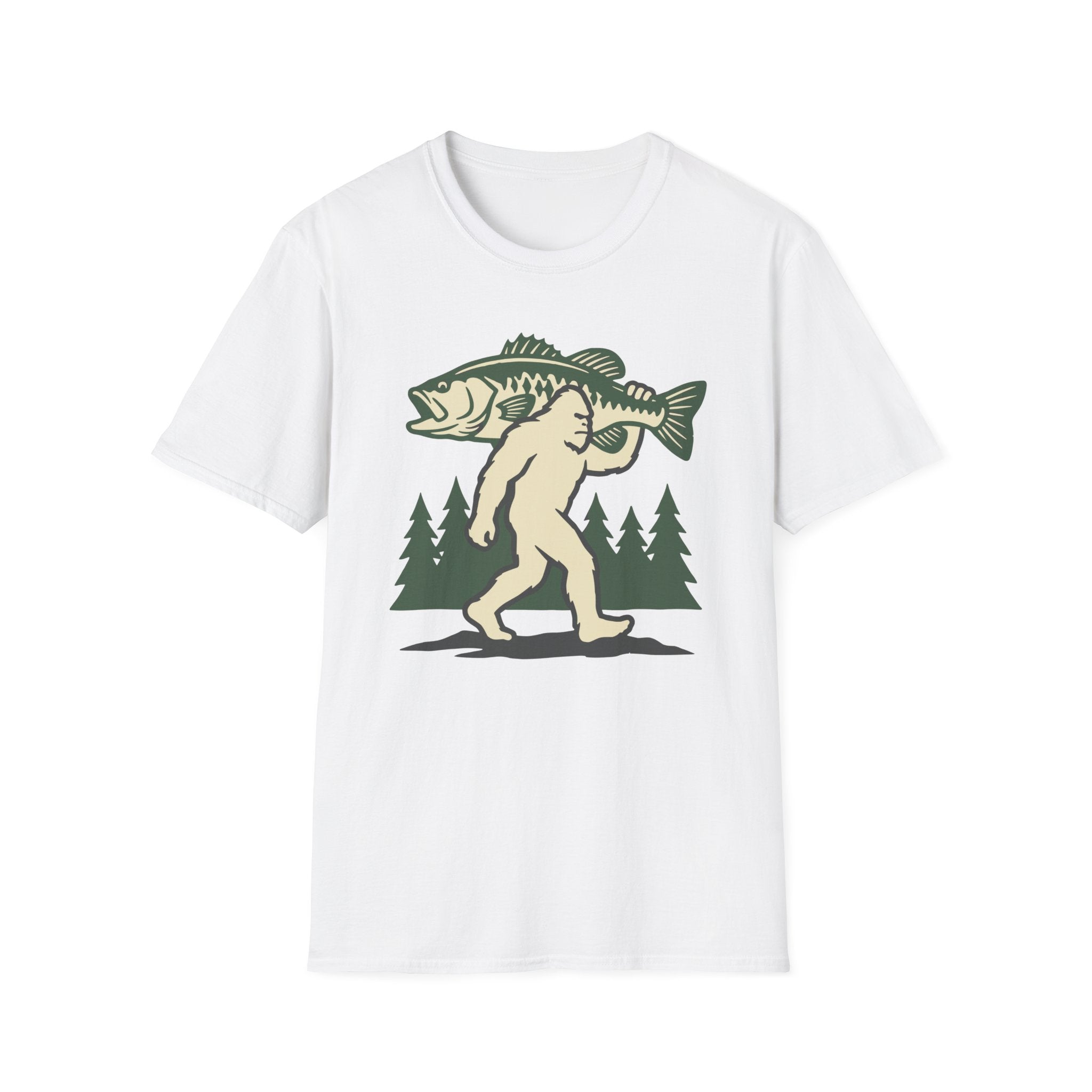 Bigfoot Caught A Bass T-Shirt