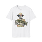 Patriotic Skeleton Holding Bass T-Shirt