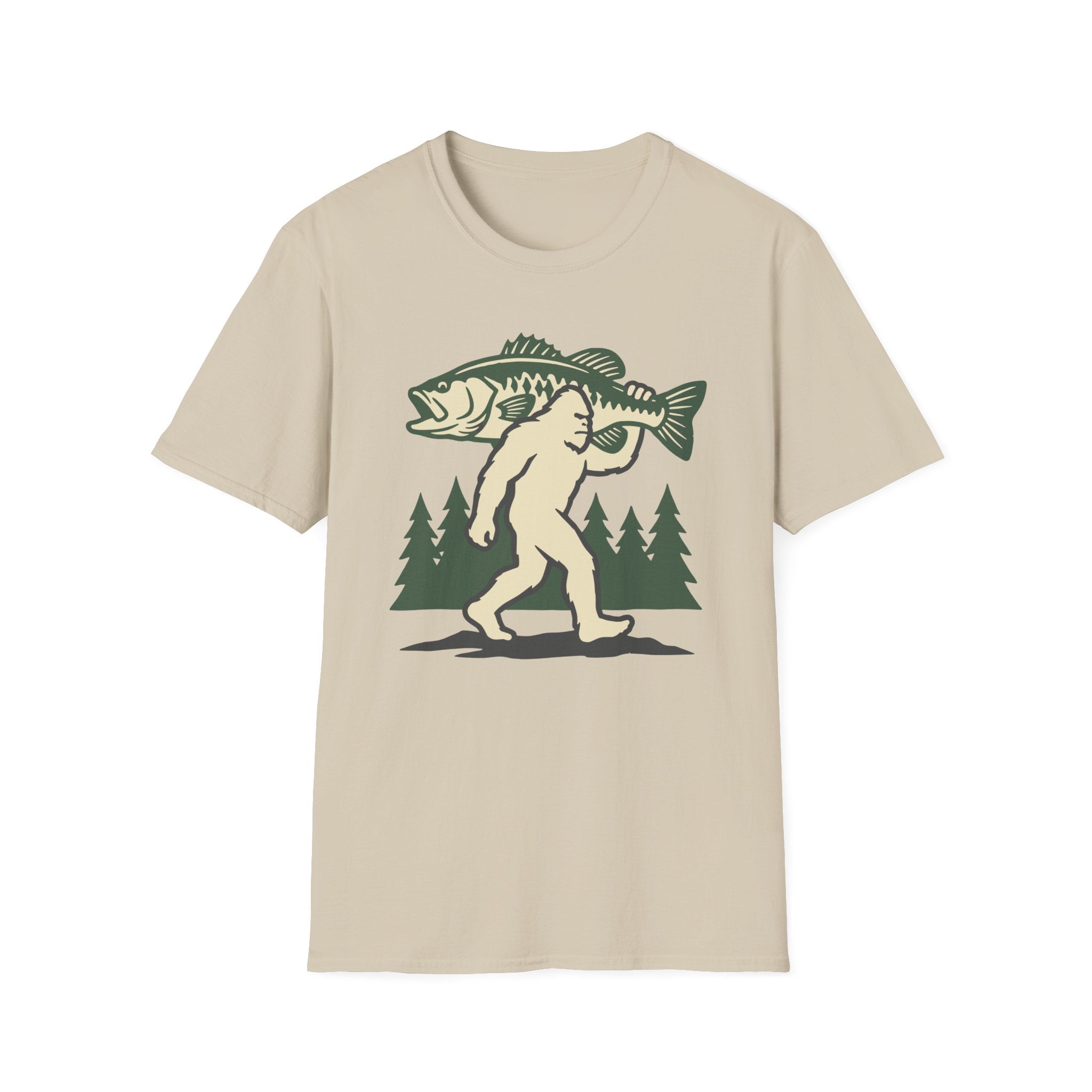 Bigfoot Caught A Bass T-Shirt