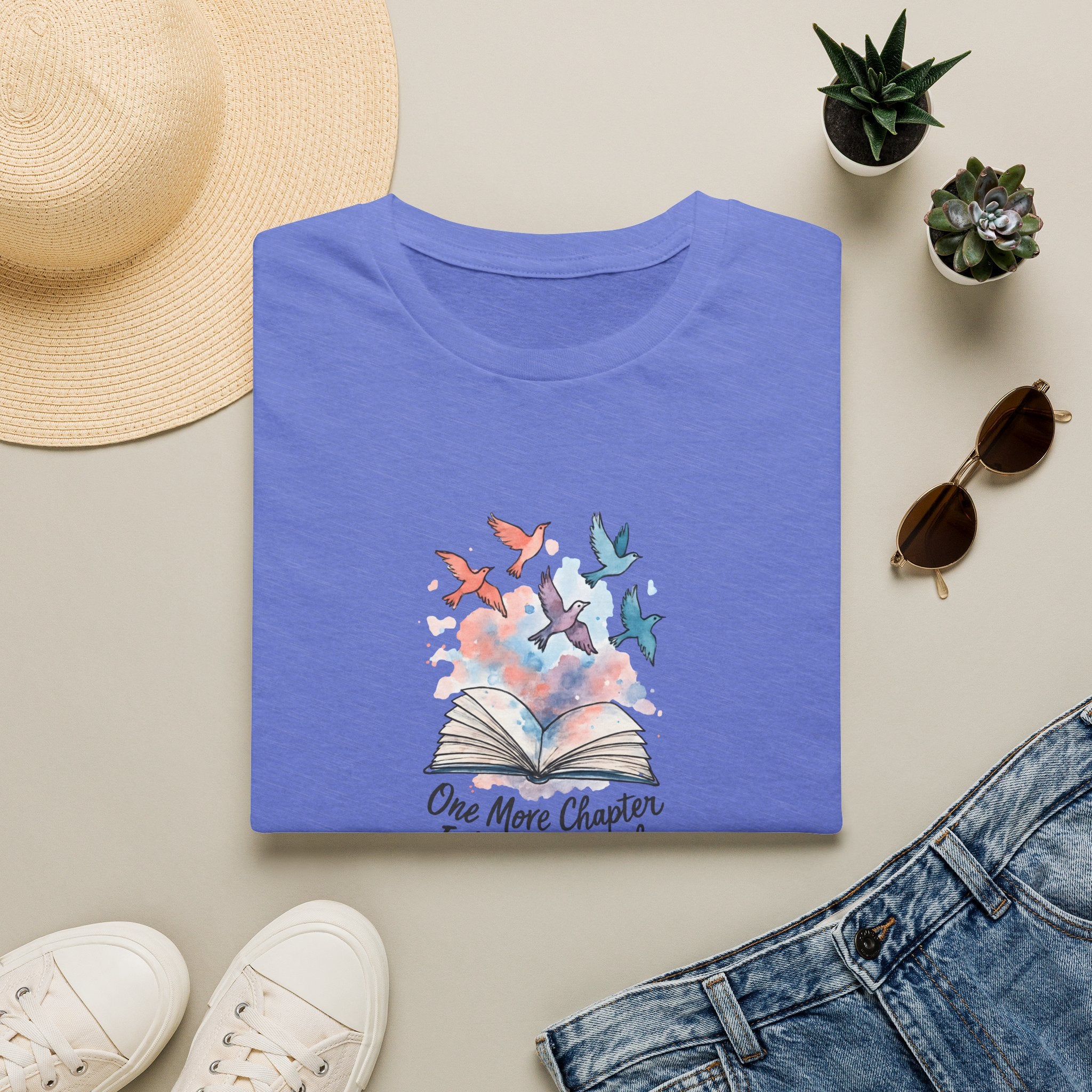 Open Book and Birds T-Shirt