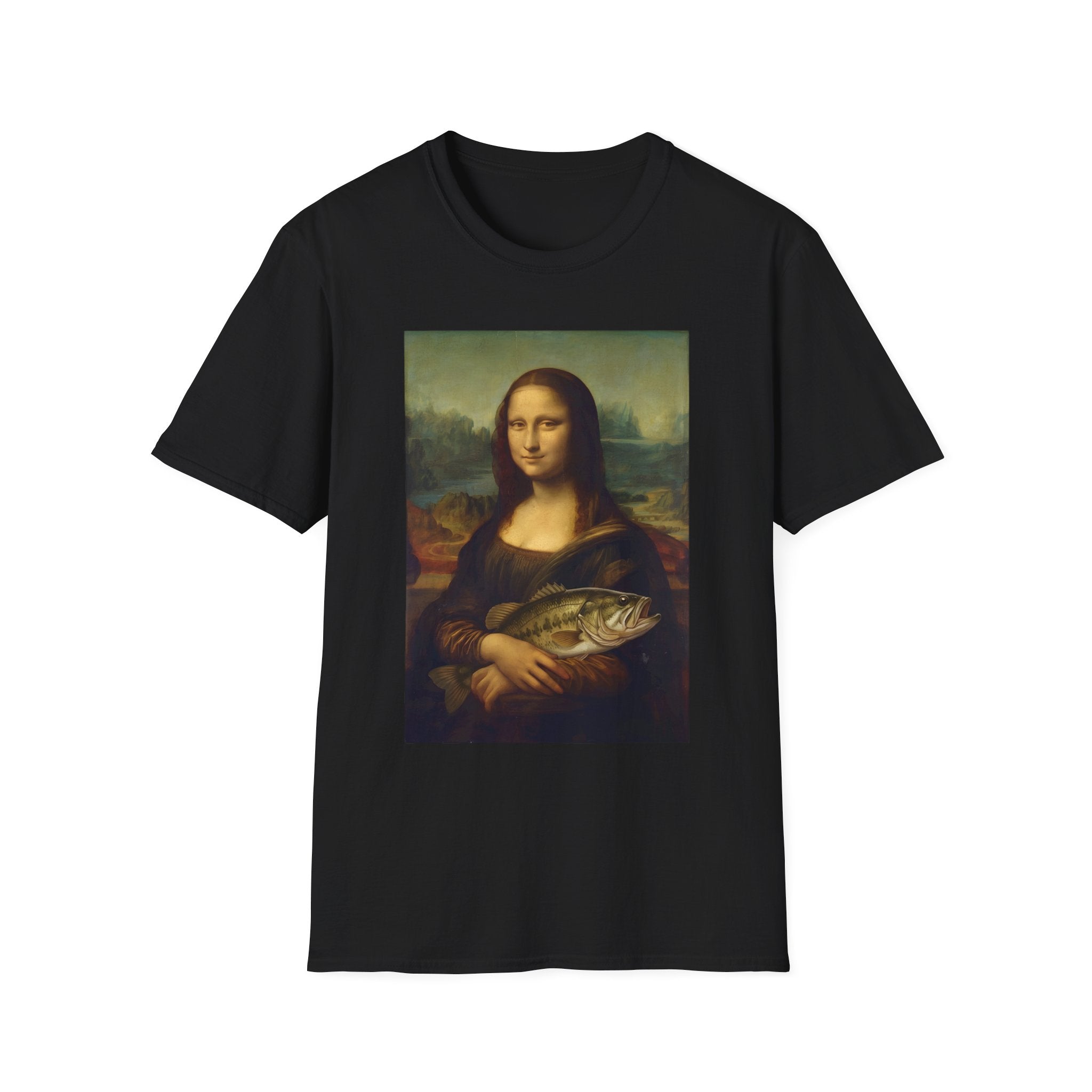 Mona Lisa Holding Bass T-Shirt