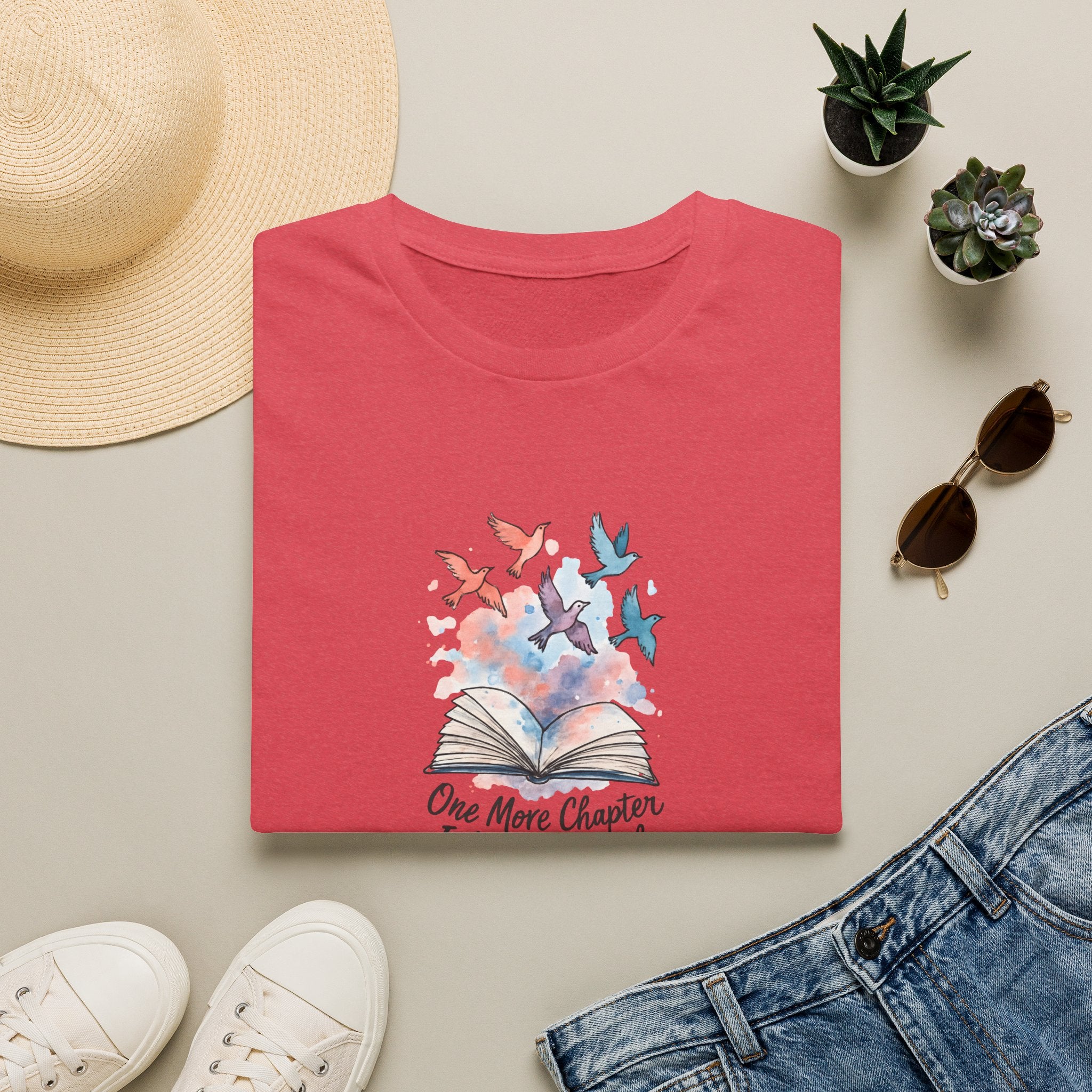 Open Book and Birds T-Shirt