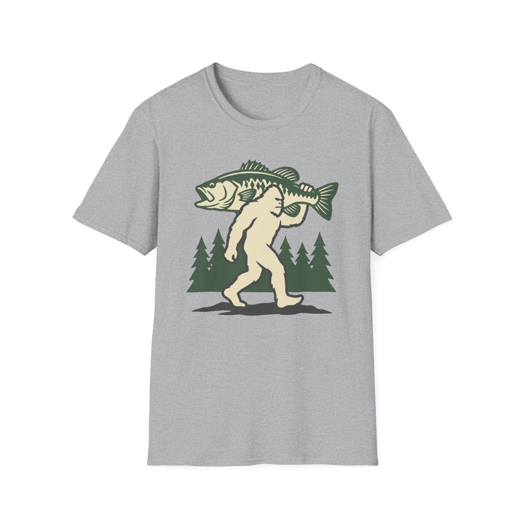 Bigfoot Caught A Bass T-Shirt