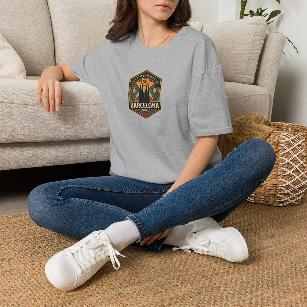 Barcelona Heart Badge T-Shirt