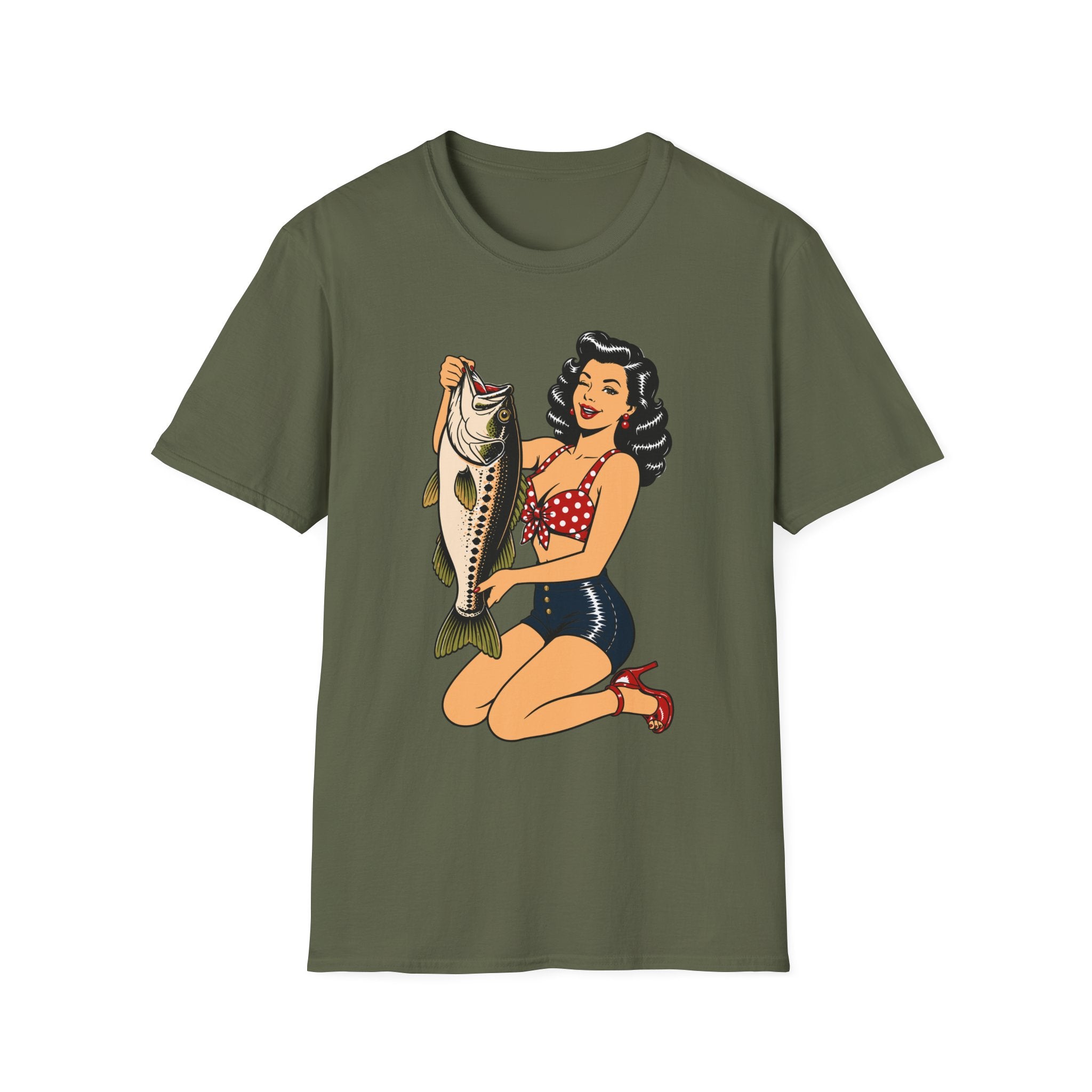 Cute Girl Holding Bass T-Shirt