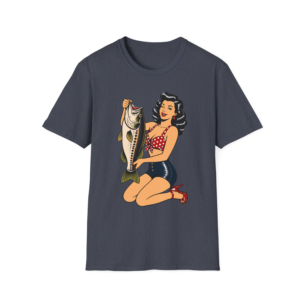 Cute Girl Holding Bass T-Shirt