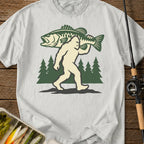Bigfoot Caught A Bass T-Shirt