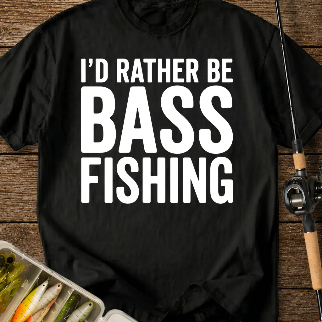 I'd Rather Be Bass Fishing T-Shirt