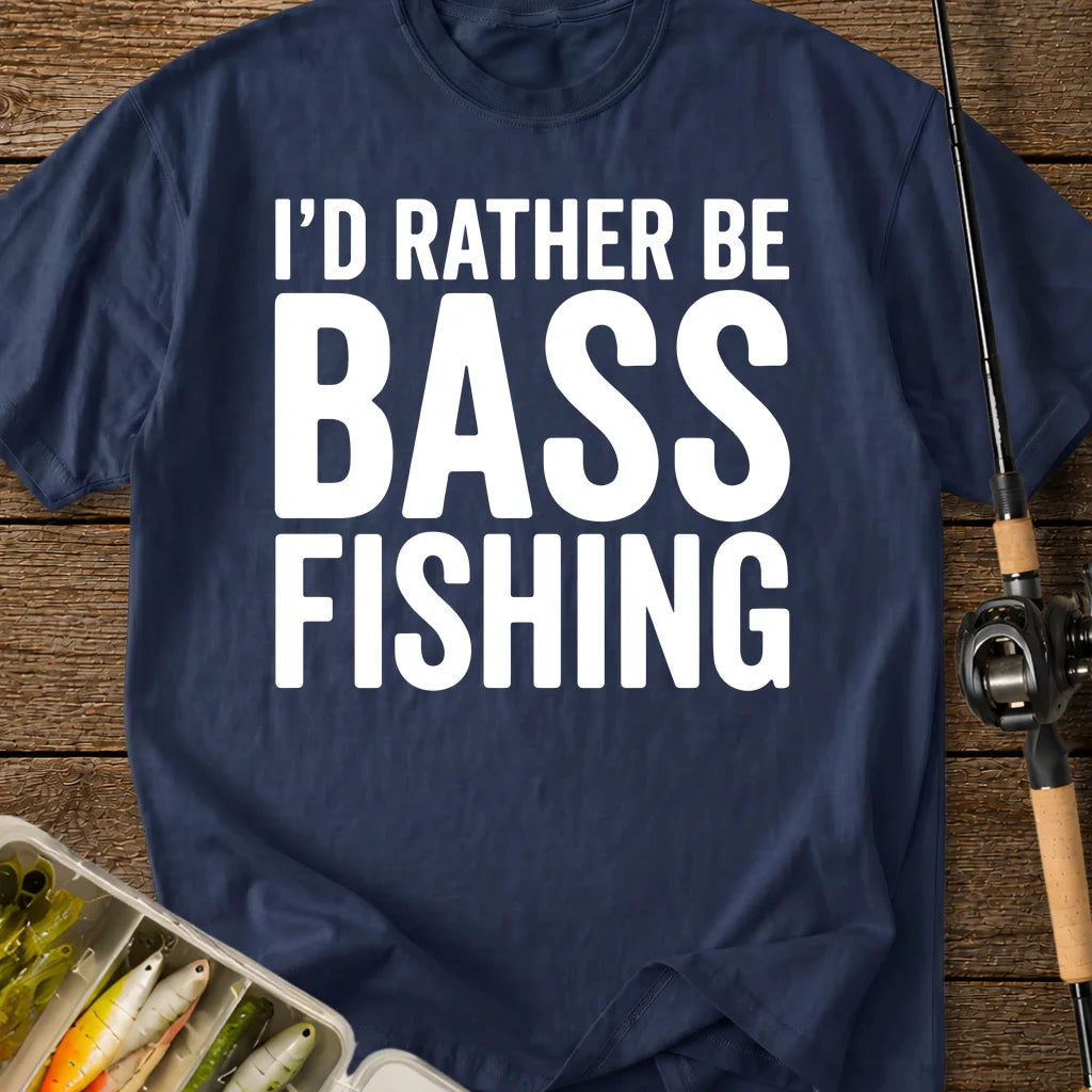 I'd Rather Be Bass Fishing T-Shirt