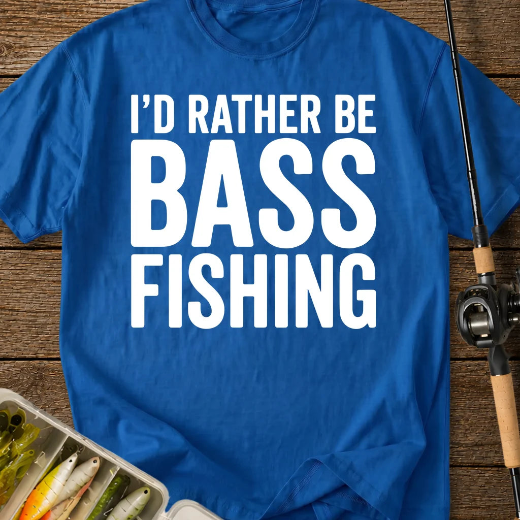 I'd Rather Be Bass Fishing T-Shirt